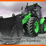 Construction Equipment Playground Sandbox for Heavy Machinery Enthusiasts