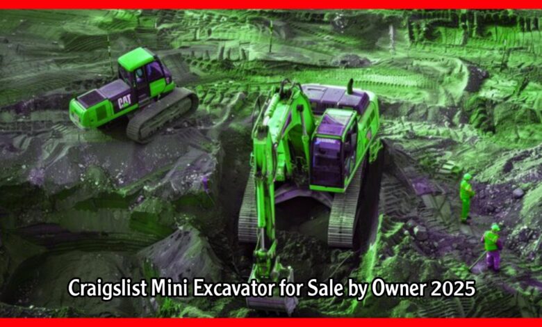 Craigslist Mini Excavator for Sale by Owner 2025 