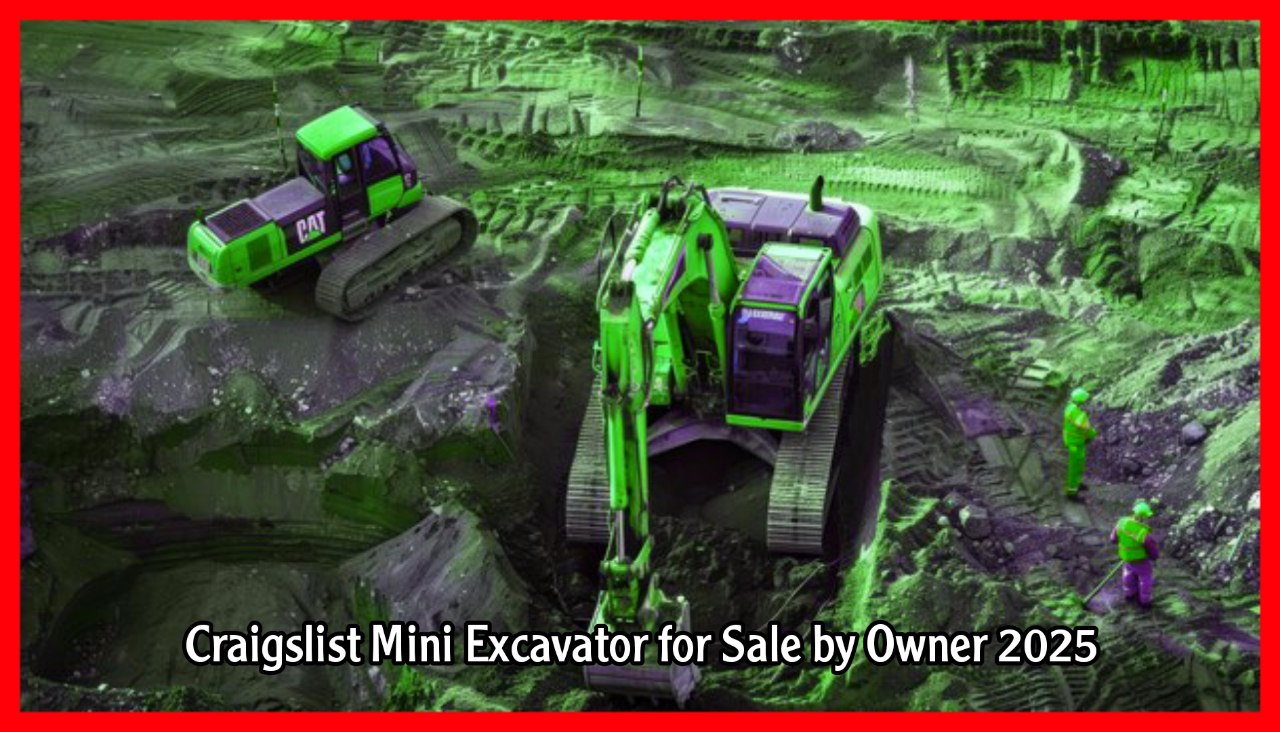 Craigslist Mini Excavator for Sale by Owner 2025 