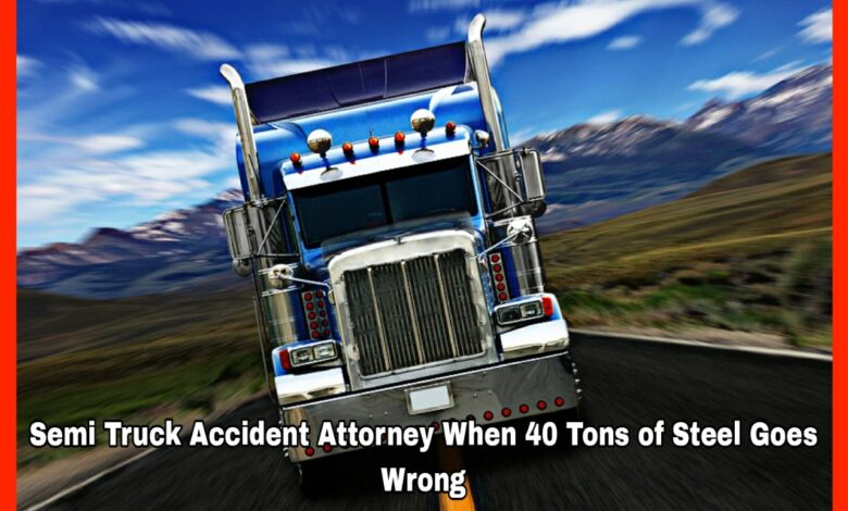 Semi Truck Accident Attorney When 40 Tons of Steel Goes Wrong