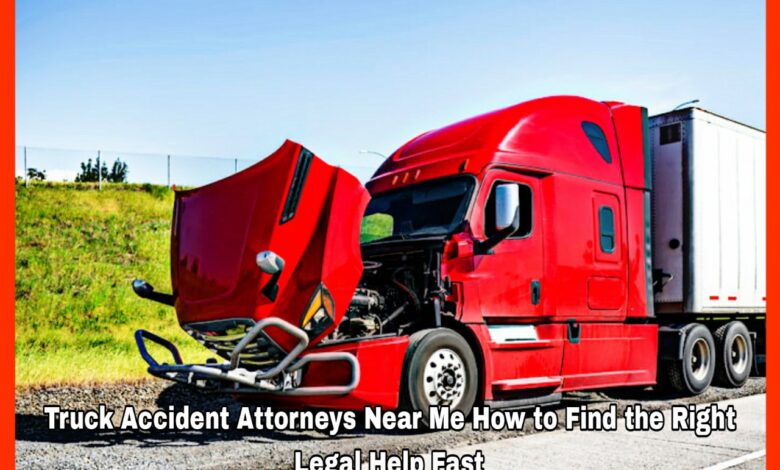 Truck Accident Attorneys Near Me How to Find the Right Legal Help Fast