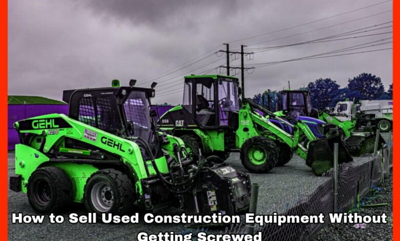 How to Sell Used Construction Equipment Without Getting Screwed